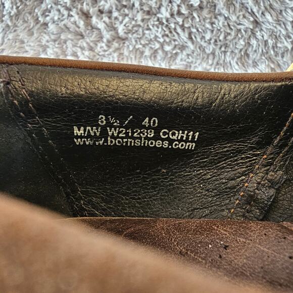 Born Women's Kenny Leather Western Slip On Shooties Size 8.5‎ Brown Comfort Barn - Picture 5 of 6